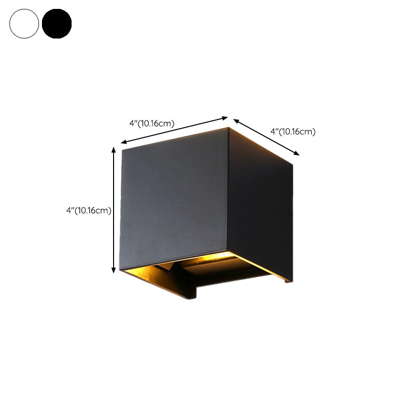 Modern Square Wall Lamp Simplicity Metal Wall Mounted Light Fixture