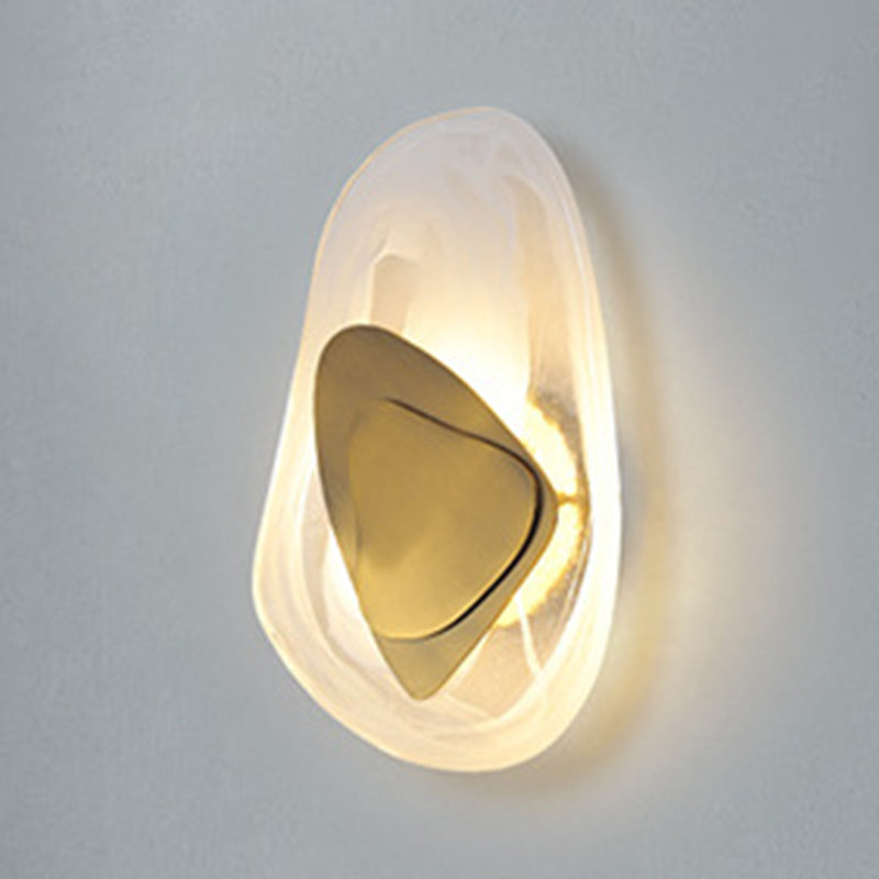 Glass Geometric Wall Mount Lamp Simple 1 Light Wall Mounted Light Fixture