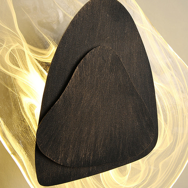 Glass Geometric Wall Mount Lamp Simple 1 Light Wall Mounted Light Fixture