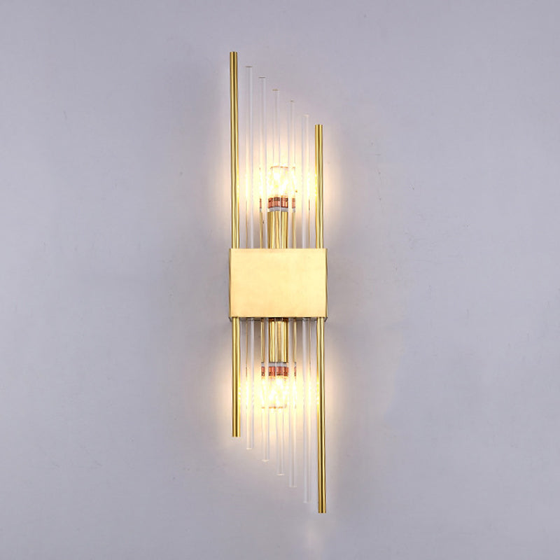 Geometric Wall Lighting Modern Crystal 2 Lights Wall Sconces