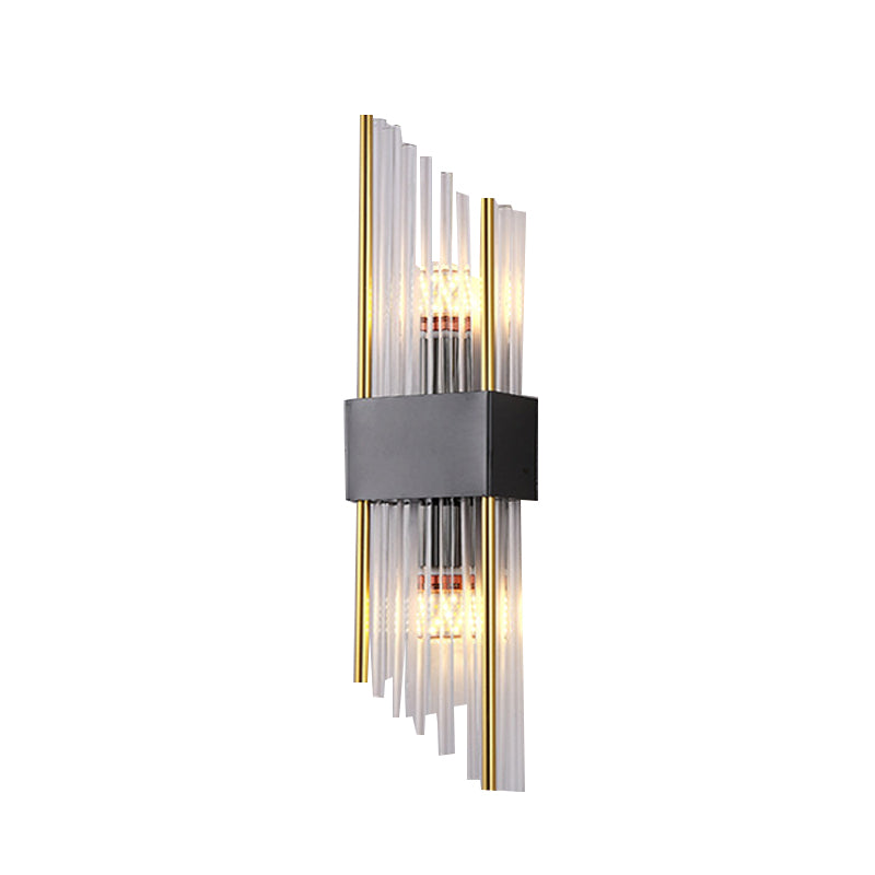 Geometric Wall Lighting Modern Crystal 2 Lights Wall Sconces