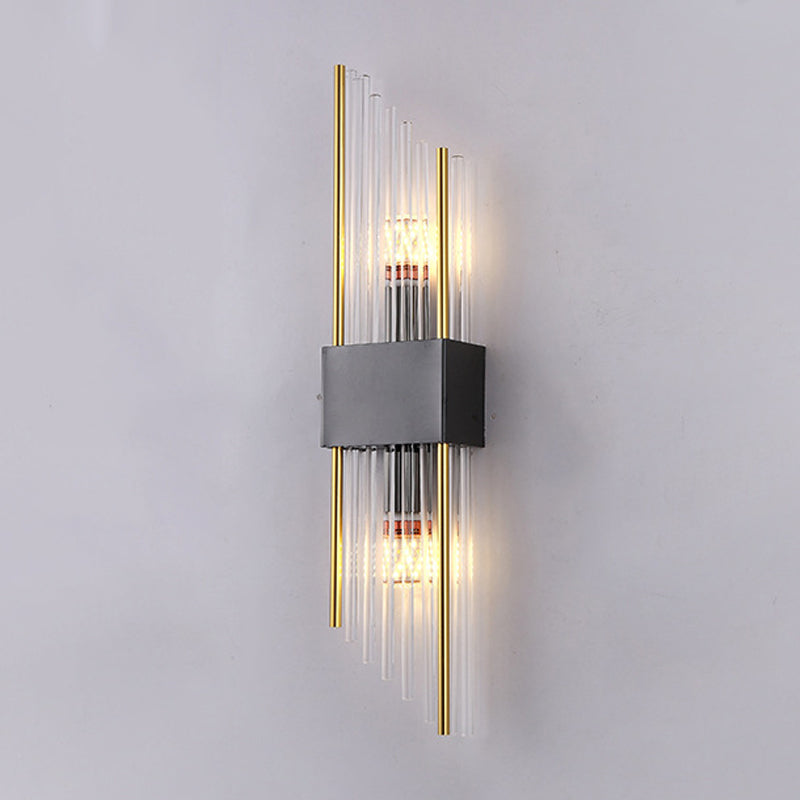 Geometric Wall Lighting Modern Crystal 2 Lights Wall Sconces
