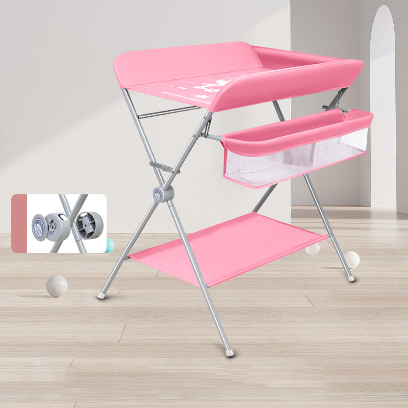 Portable Changing Table Modern Baby Changing Table in Matte Finish