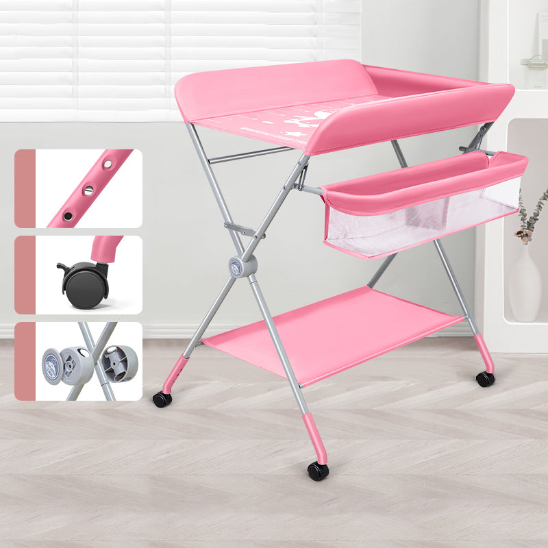 Portable Changing Table Modern Baby Changing Table in Matte Finish