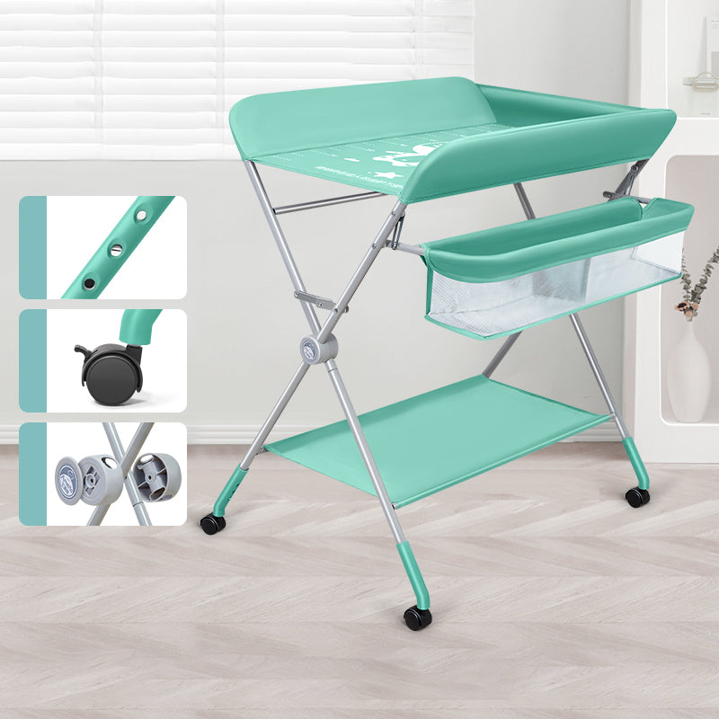 Portable Changing Table Modern Baby Changing Table in Matte Finish