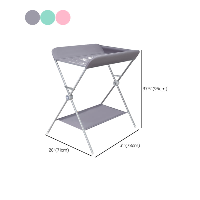 Portable Changing Table Modern Baby Changing Table in Matte Finish