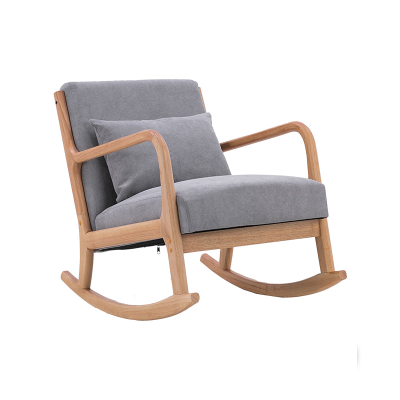 Modern Style Wood Base Home Lazy Chair Lounge Chaise Rocking Chair