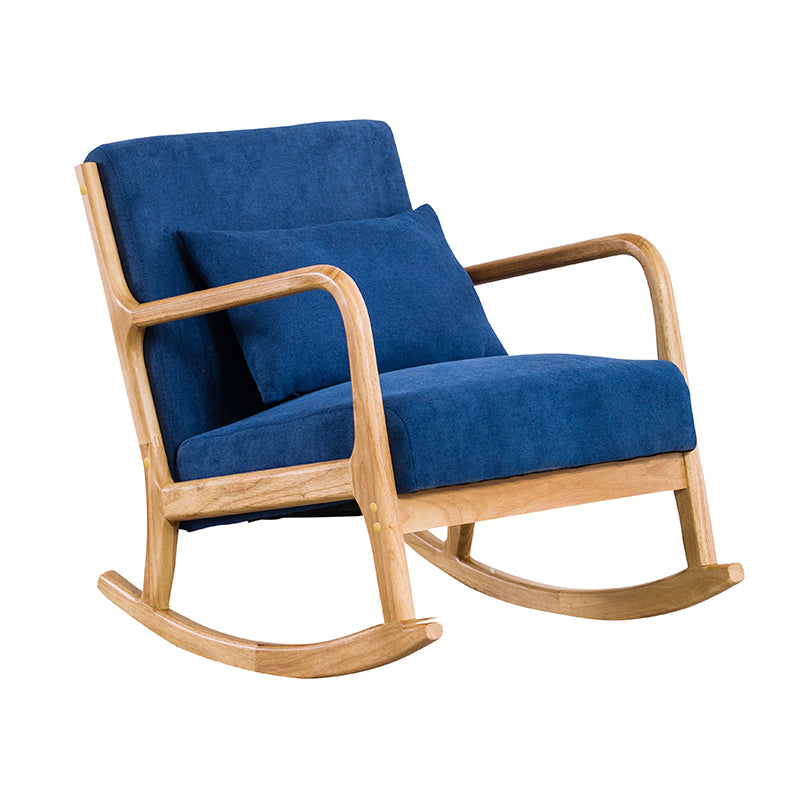 Modern Style Wood Base Home Lazy Chair Lounge Chaise Rocking Chair