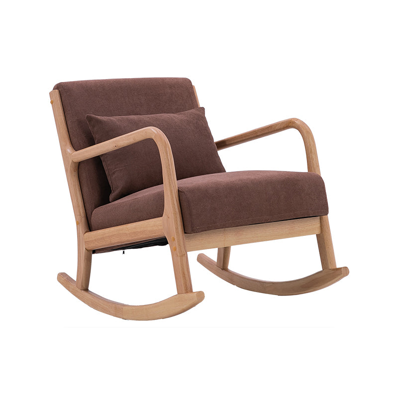 Modern Style Wood Base Home Lazy Chair Lounge Chaise Rocking Chair