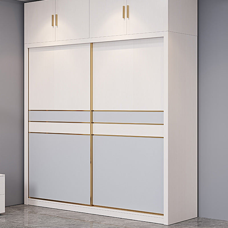 Bedroom Storage Cabinet Coastal Wooden Rectangle Wardrobe Armoire