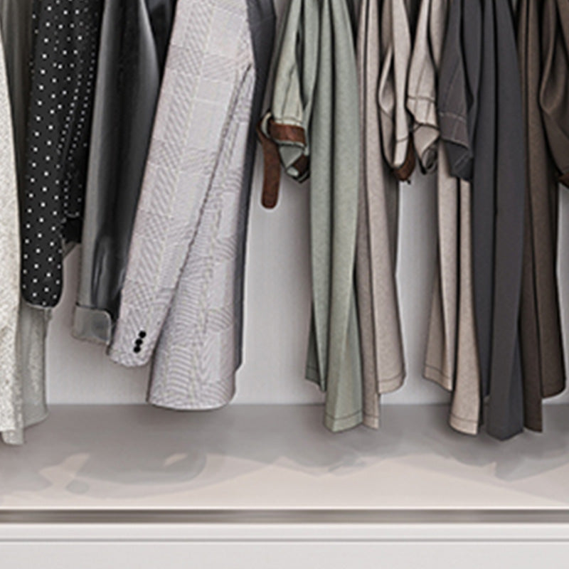 Bedroom Storage Cabinet Coastal Wooden Rectangle Wardrobe Armoire