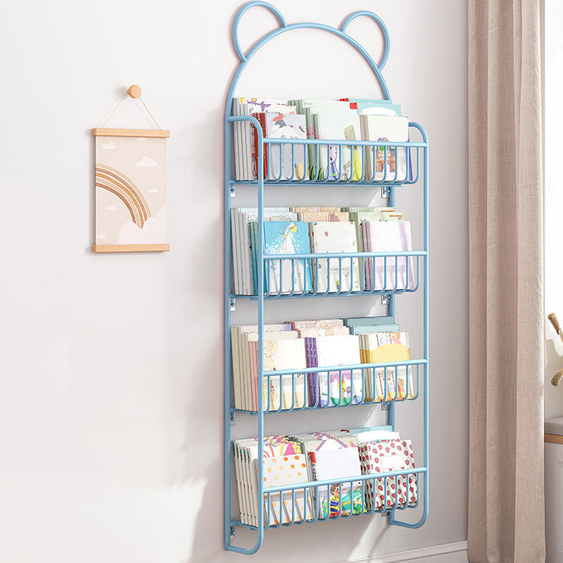 Wall Mounted Metal Bookshelf Children's Picture Book Display Rack