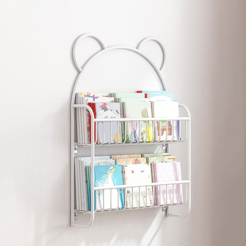 Wall Mounted Metal Bookshelf Children's Picture Book Display Rack