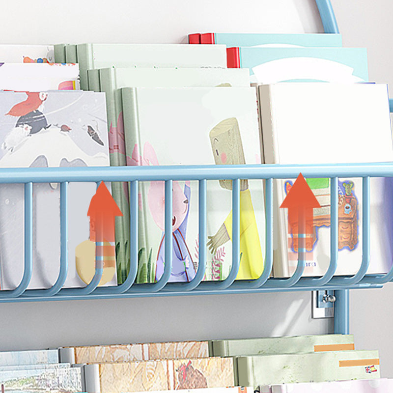 Wall Mounted Metal Bookshelf Children's Picture Book Display Rack