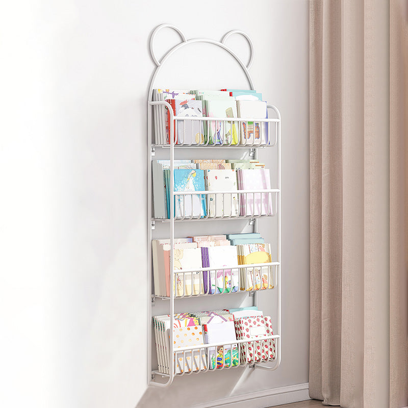 Wall Mounted Metal Bookshelf Children's Picture Book Display Rack