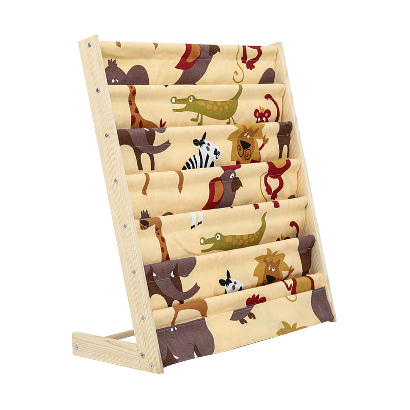 Scandinavian Closed Back Bookshelf Freestanding Wood Book Display
