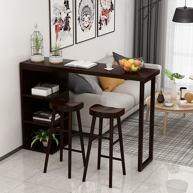 Modern Pub Height Dining Table Natural Pine Counter Height Table