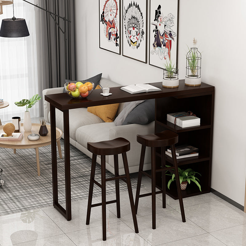 Modern Pub Height Dining Table Natural Pine Counter Height Table