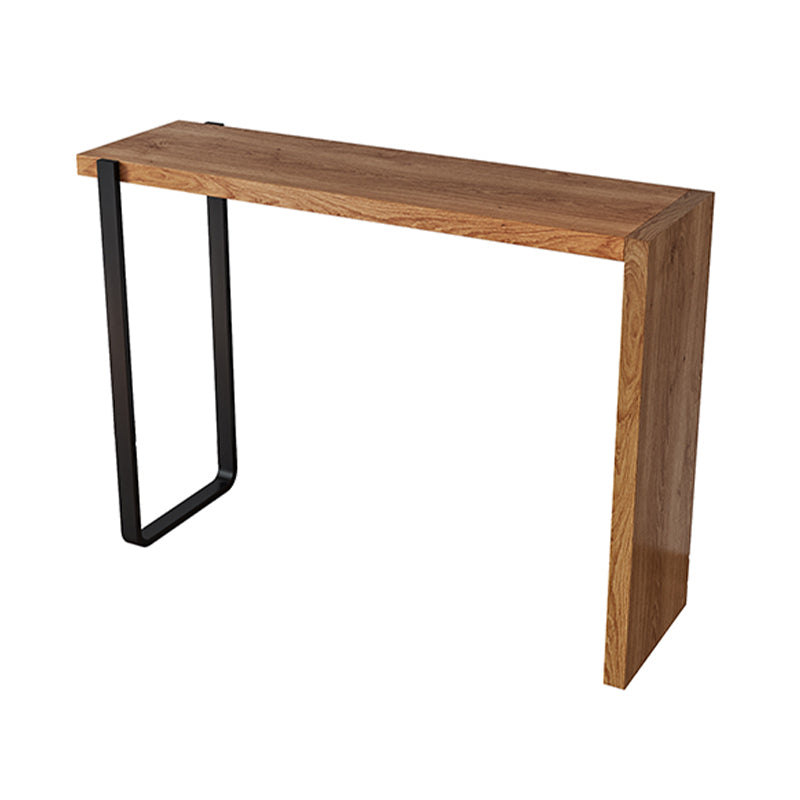 Indoor Contemporary Bar Dining Table Rectangle Shape Pine Wood Bar Table