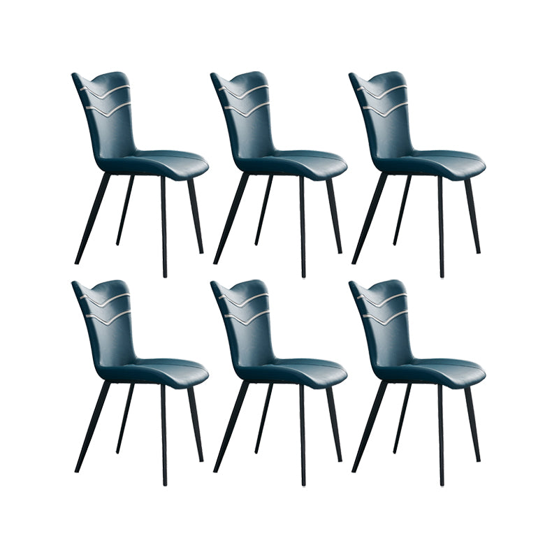Modern Indoor Dining Side Chair Leather Upholstered Side Chair