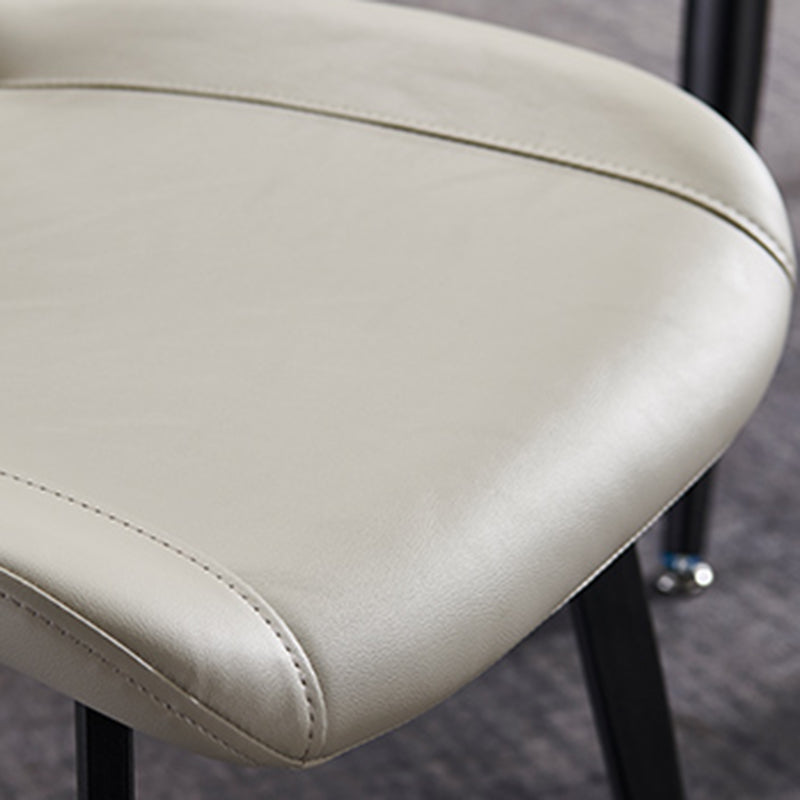 Modern Indoor Dining Side Chair Leather Upholstered Side Chair