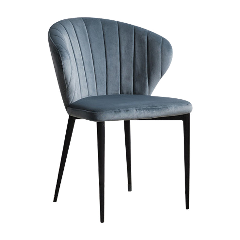 Contemporary Side Chair Metal Wingback Dining Chair for Indoor
