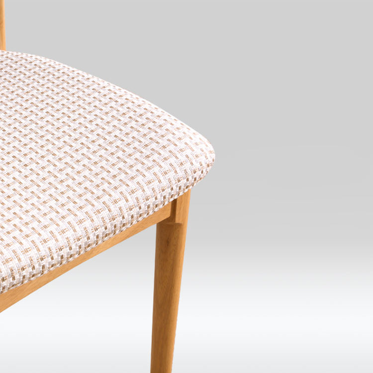 Contemporary Style Side Chair Wood Open Back Dining Chair for Dining Room