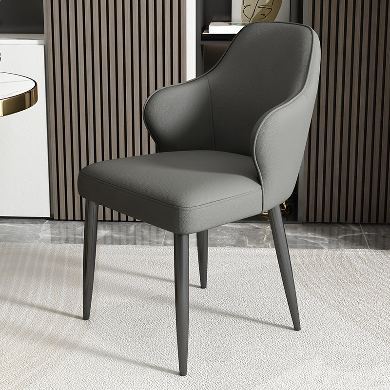 Modern Armrest Backrest Cushion Chair with Metal Legs for Hotel
