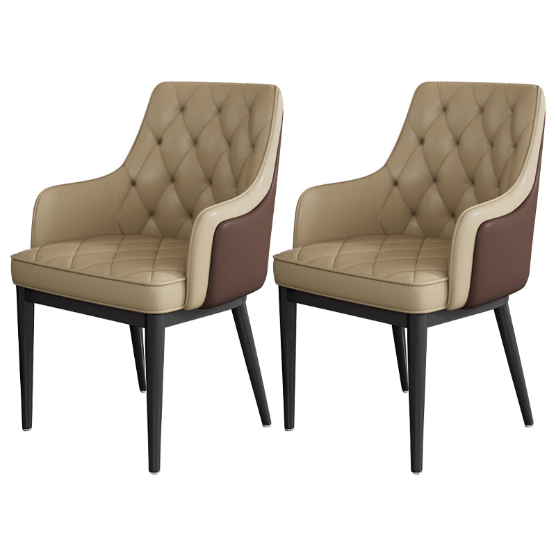 Modern Armrest Backrest Cushion Chair with Metal Legs for Hotel