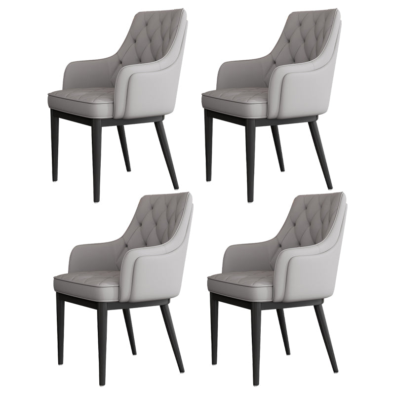 Modern Armrest Backrest Cushion Chair with Metal Legs for Hotel