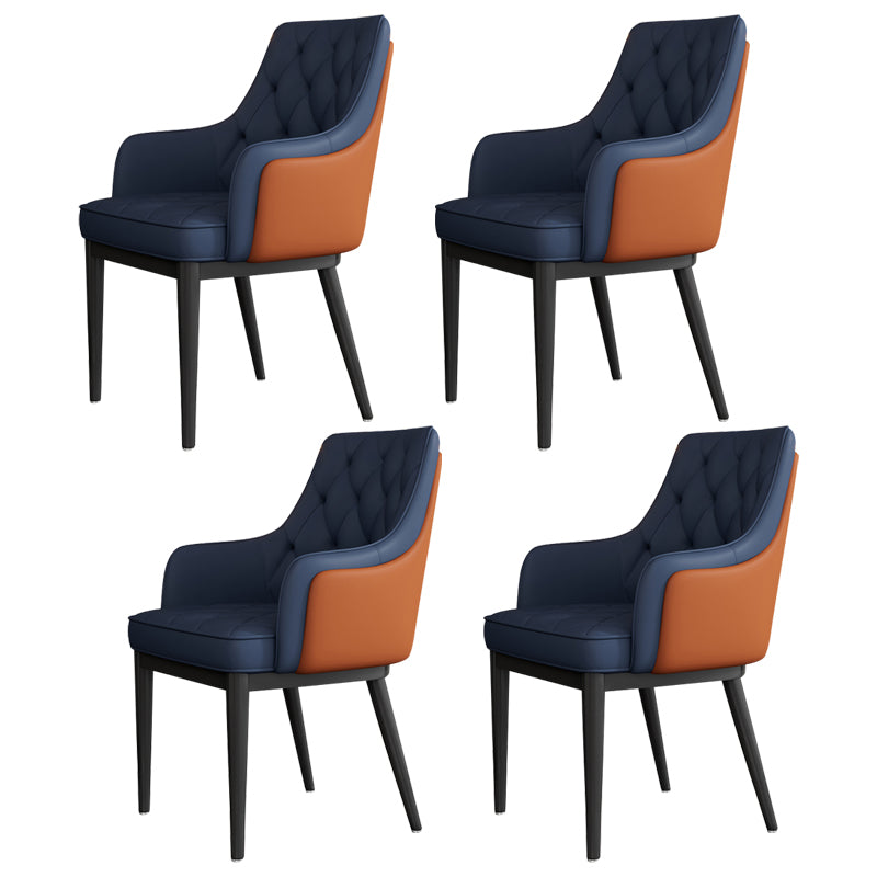 Modern Armrest Backrest Cushion Chair with Metal Legs for Hotel