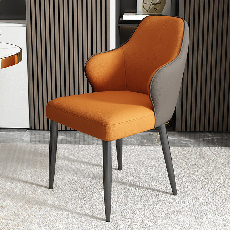 Modern Armrest Backrest Cushion Chair with Metal Legs for Hotel