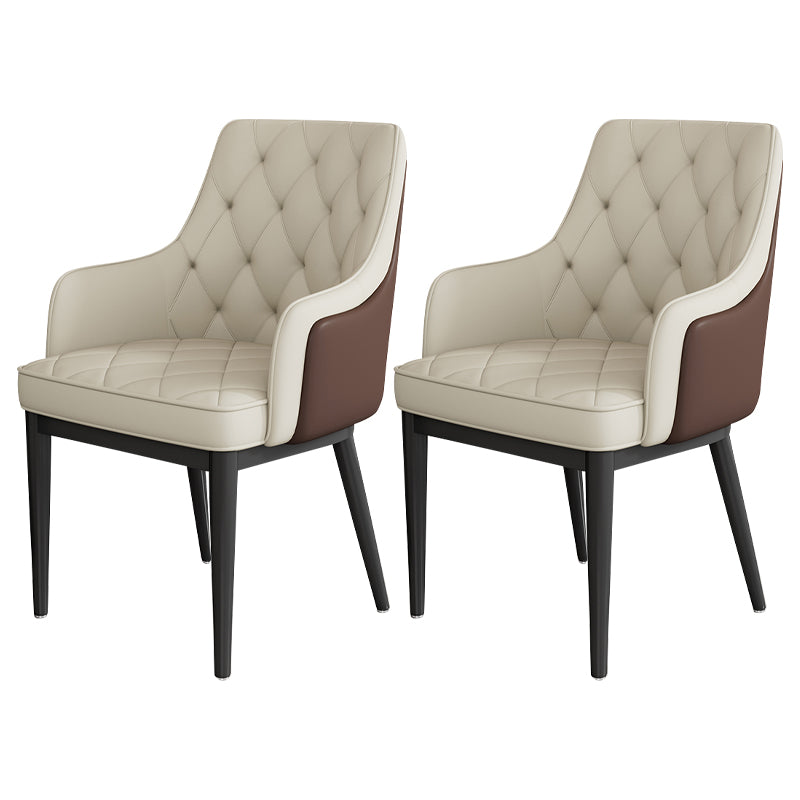 Modern Armrest Backrest Cushion Chair with Metal Legs for Hotel