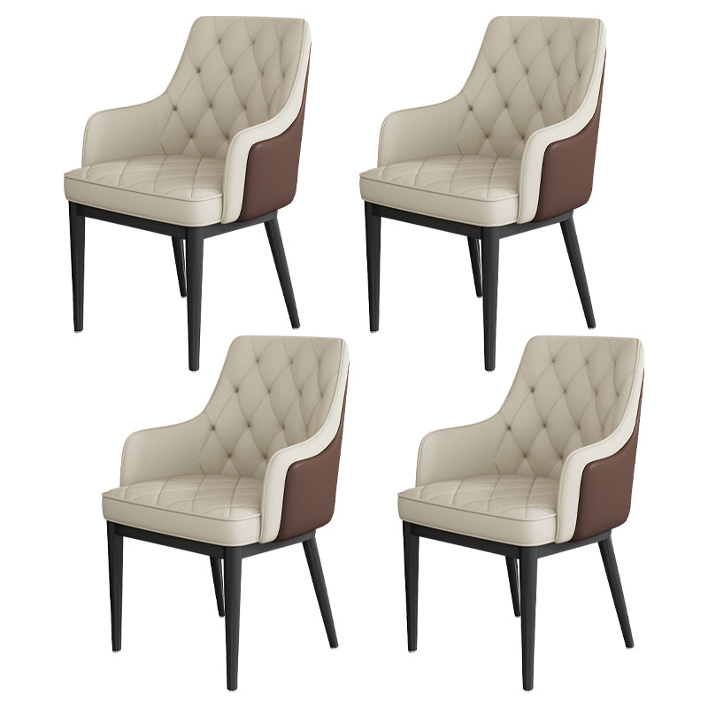 Modern Armrest Backrest Cushion Chair with Metal Legs for Hotel