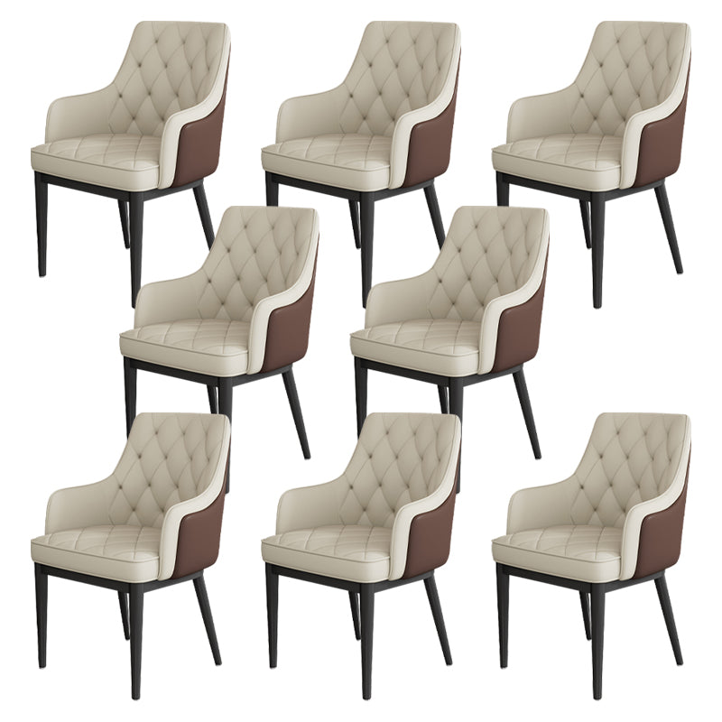 Modern Armrest Backrest Cushion Chair with Metal Legs for Hotel