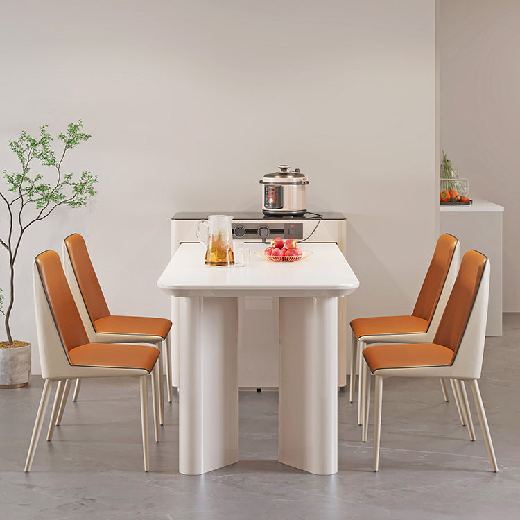 Sintered Stone Dining Table Set 5 Pieces Dining Set for Kitchen