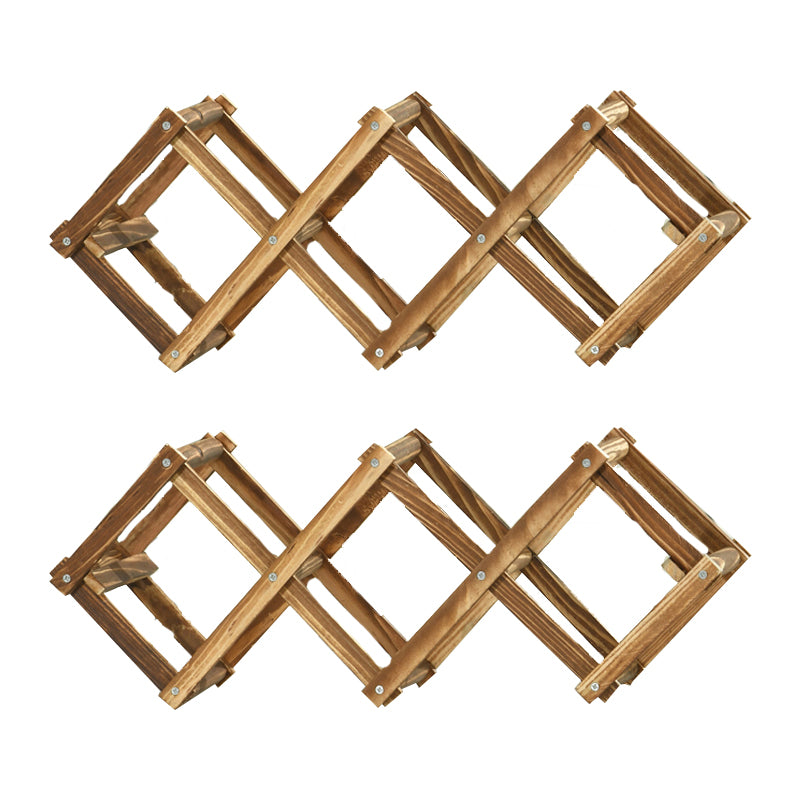 Countertop Bottle Holder Solid Wood Wine Bottle Rack for Living Room