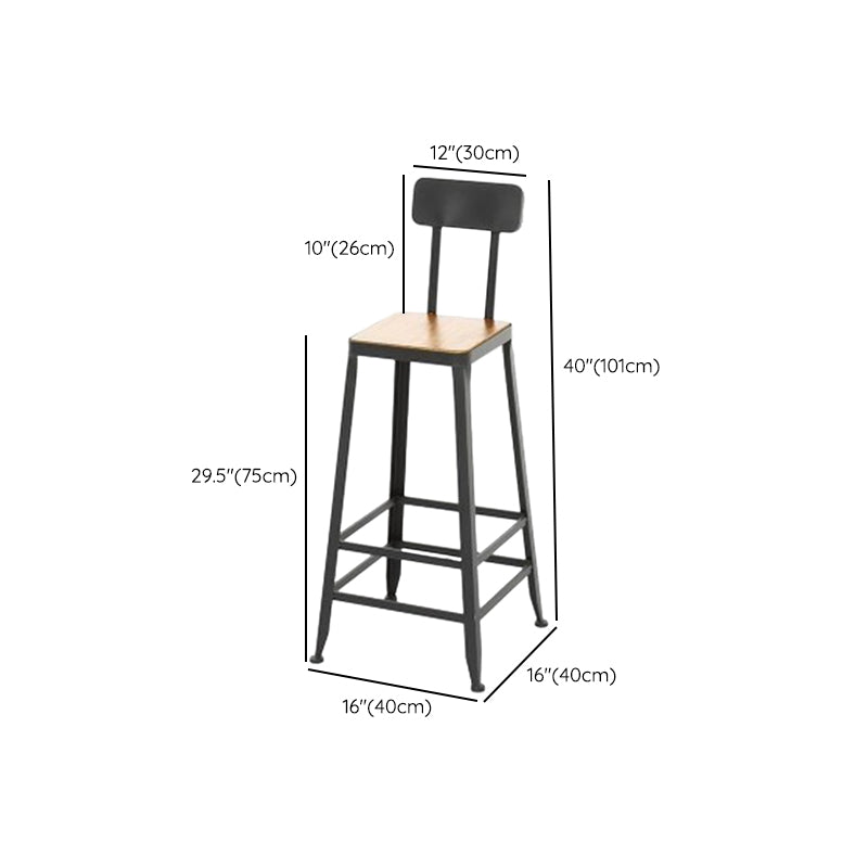 Glam Rectangle Bar Table Set 1/2 Pcs Brown Wood Bar Table Set