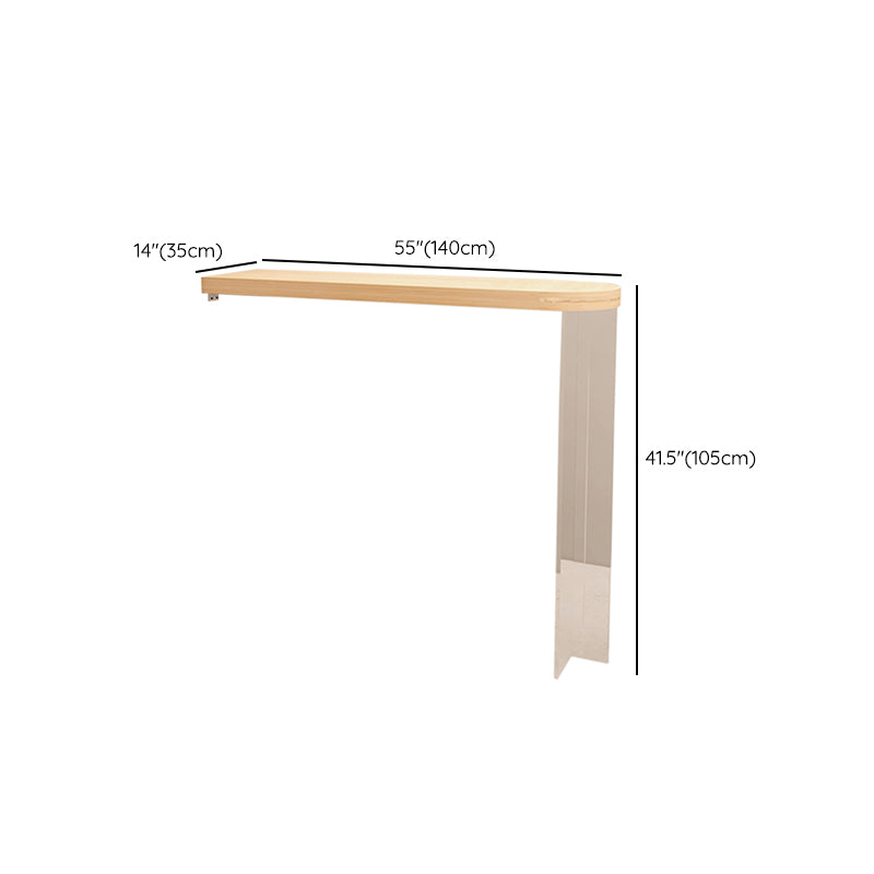 Modern Style Bar Table Set 1/2 Pcs Wooden Top Acrylic Base Bar Table Set