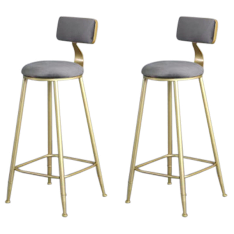 Glam Style Bar Table Set 2/3 Pcs Gold Frame Bar Table Set for Living Room