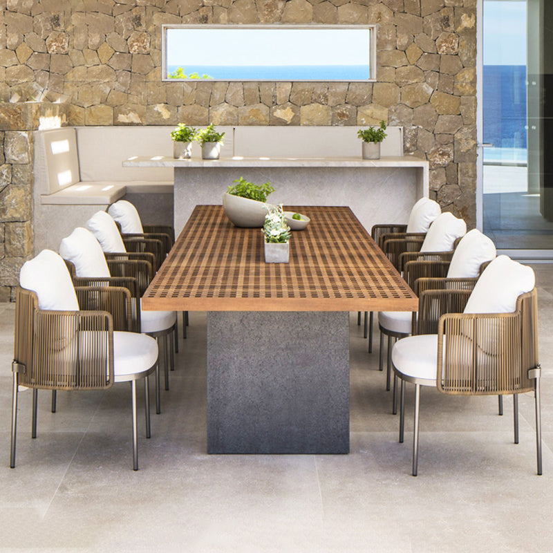 Patio Dining Table Set Rectangular 1/9 Pieces Dining Table Set