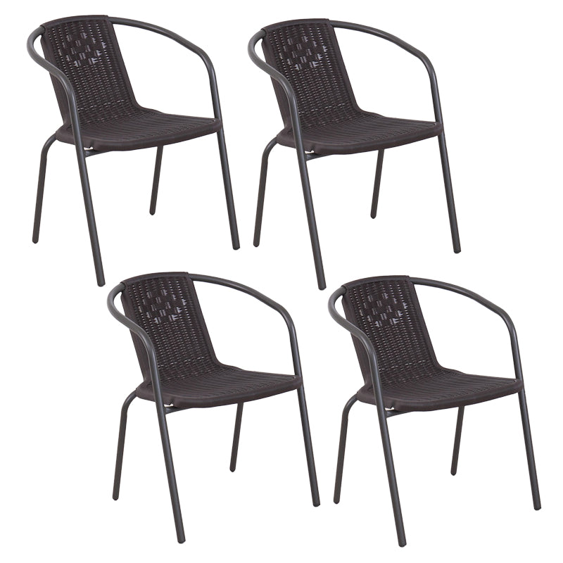 Contemporary Style Dining Set 1/3/4/5 Pcs Glass Top Dining Table Set