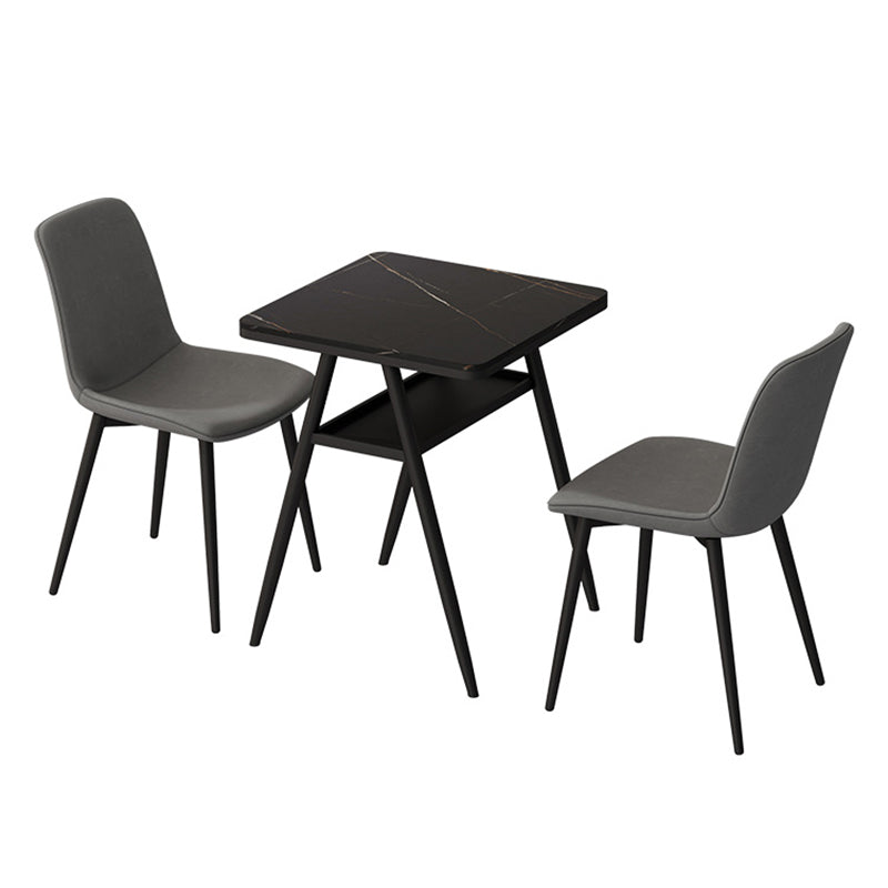 Outdoor Modern Dining Table Set 1/3 Pcs Matte Finish Patio Set