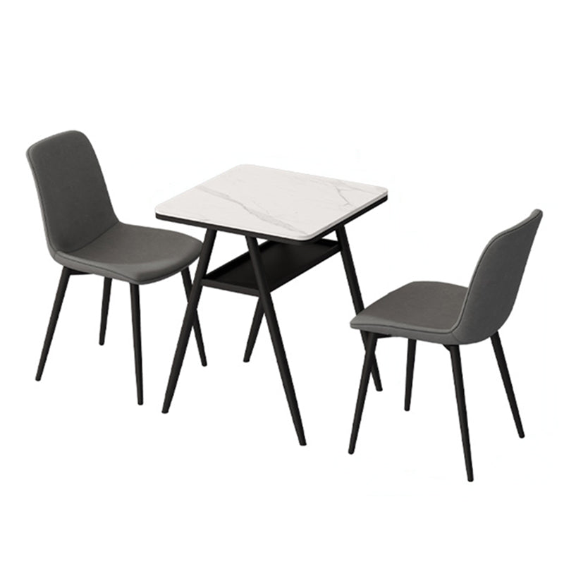 Outdoor Modern Dining Table Set 1/3 Pcs Matte Finish Patio Set