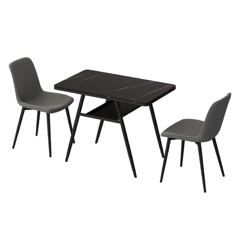 Outdoor Modern Dining Table Set 1/3 Pcs Matte Finish Patio Set