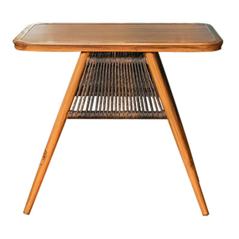 Modern Style Bistro Set 1/3 Pcs Wood Top Metal Base Bistro Set