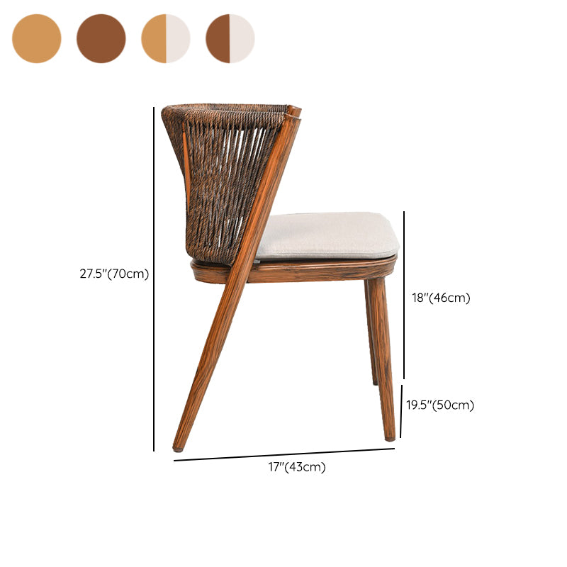 Modern Style Bistro Set 1/3 Pcs Wood Top Metal Base Bistro Set