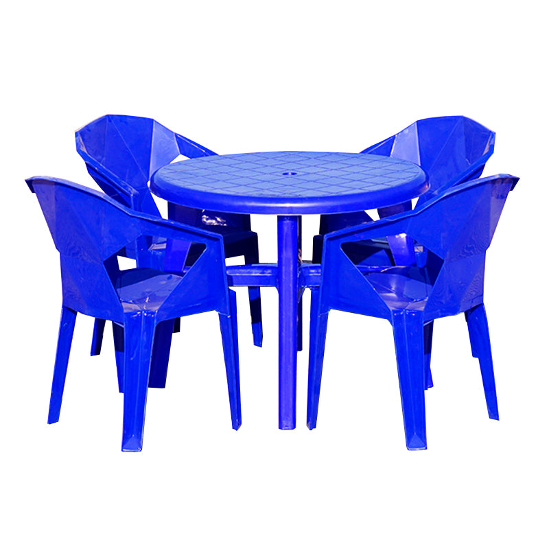 Patio Dining Sets Modern Plastic 4/5 Pieces Patio Dining Table Set
