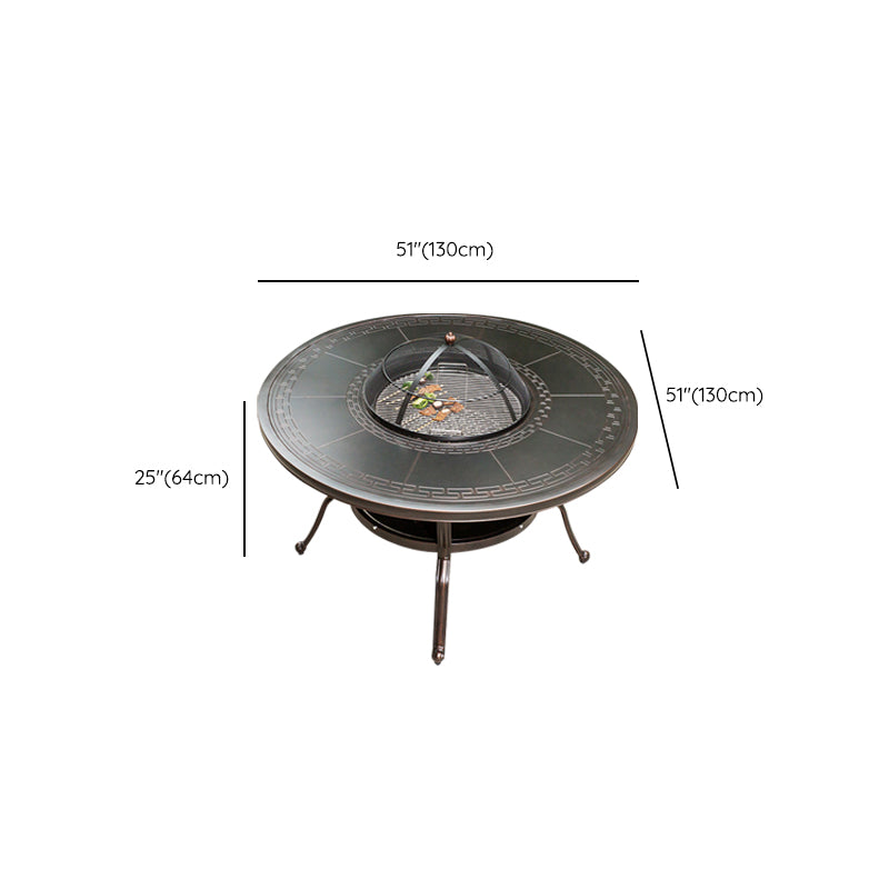 Modern Geometric Waterproof Courtyard Table Aluminum Outdoor Table