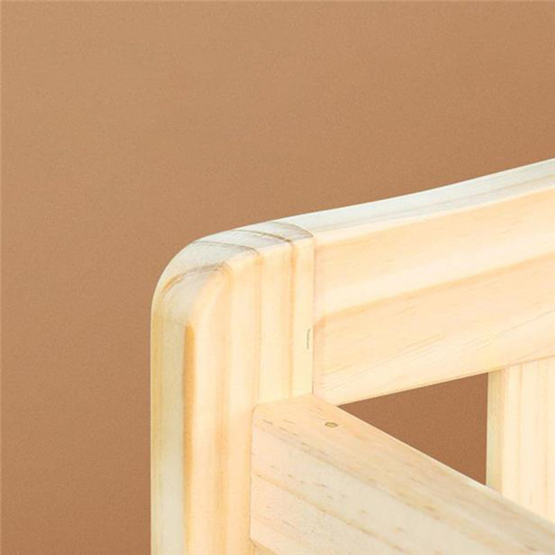 Wooden Shelf Changing Table Storage Flat Top Baby Changing Table with Pad